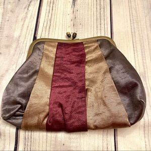 Vintage Style Satin Clutch Bag